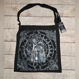 Vampire Freaks gothic Plague Doctor Shoulder Sling Zipper Tote Bag